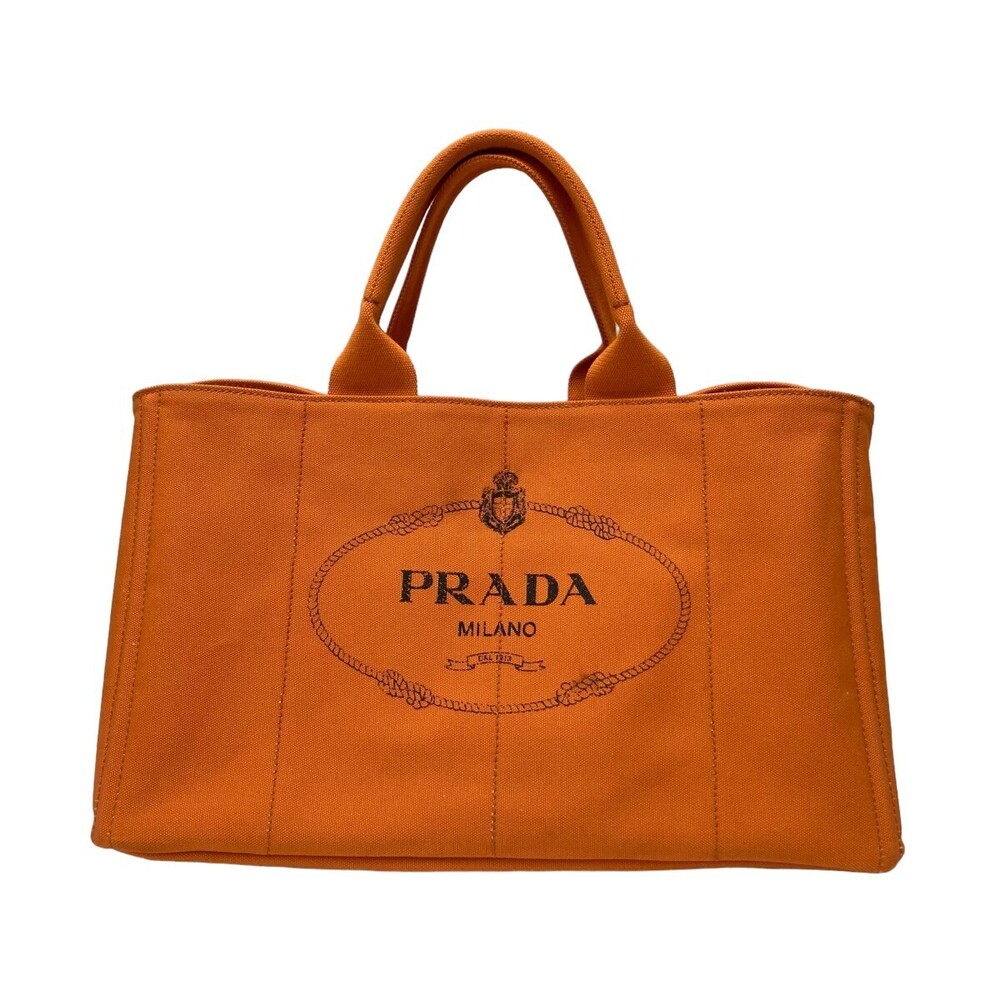 Prada Canapa Tote Bag Orange